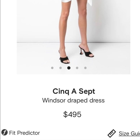 Cinq A Sept Windsor off-white mini silk dress - Picture 2 of 8